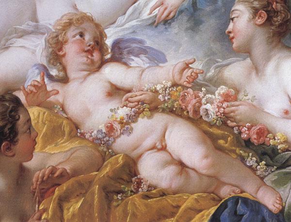 Francois Boucher Details of Cupid a Captive oil painting picture